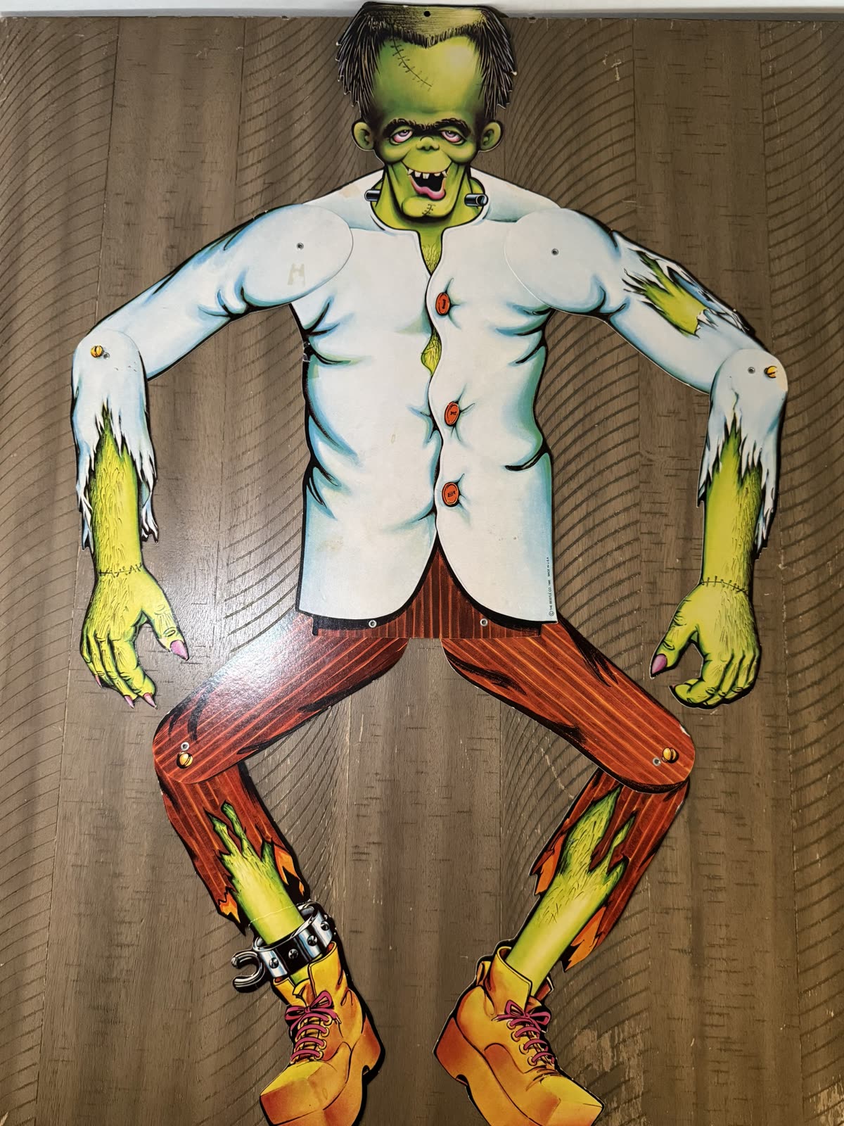 Vintage Beistle Jointed Frankenstein Die-Cut