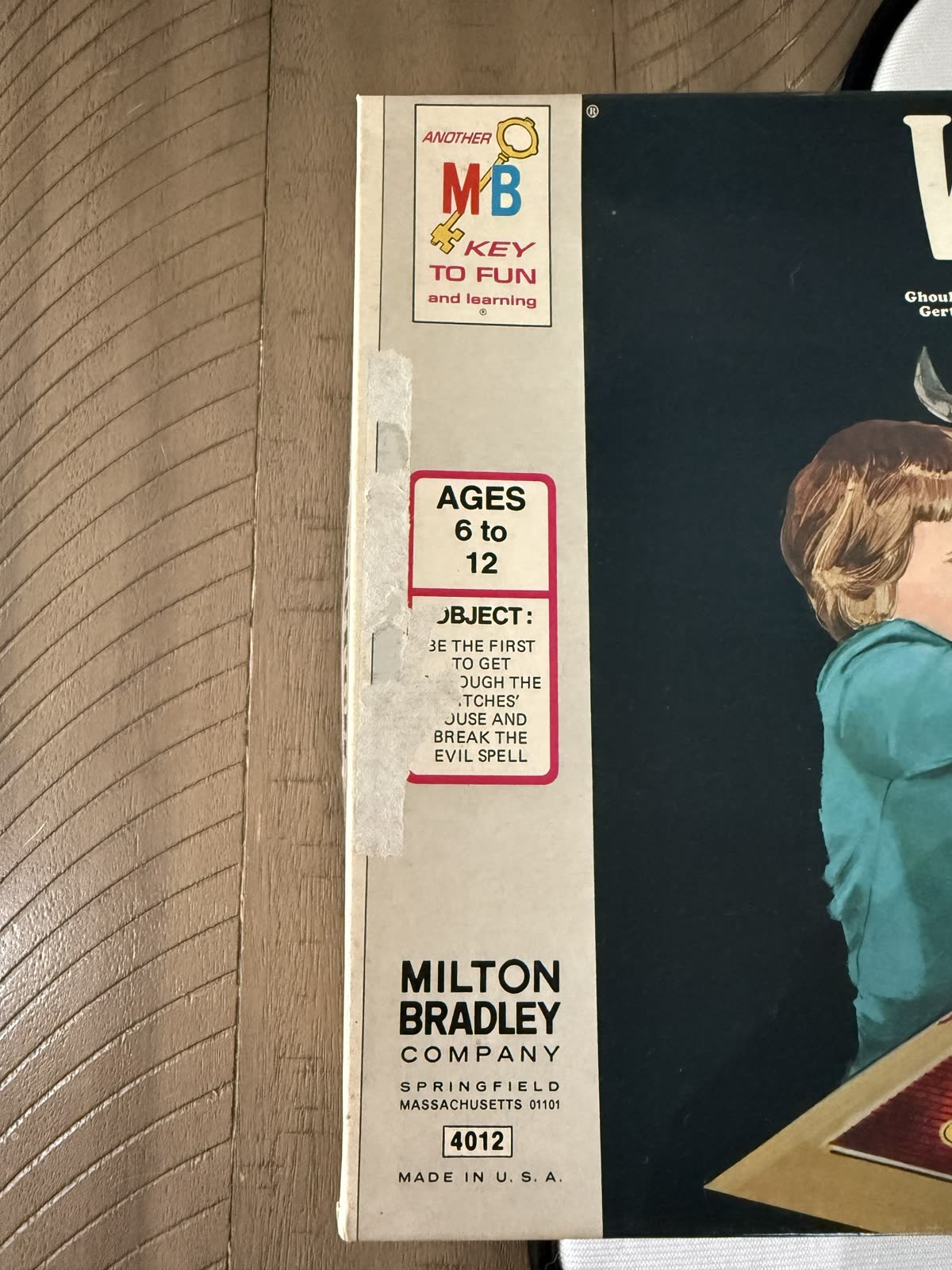 Which Witch? Board Game — 1970 Milton Bradley — box damage